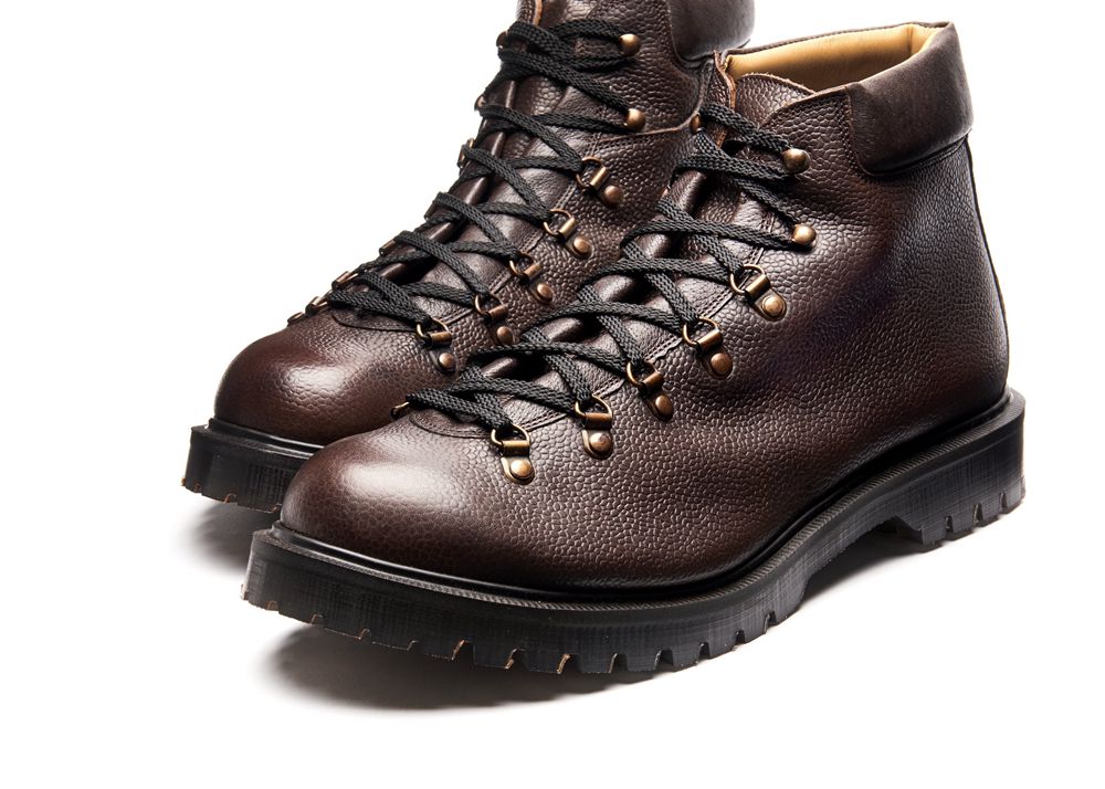 Solovair Grain Urban Men's Hiker Boots Brown | USA  304-KIDNRQ