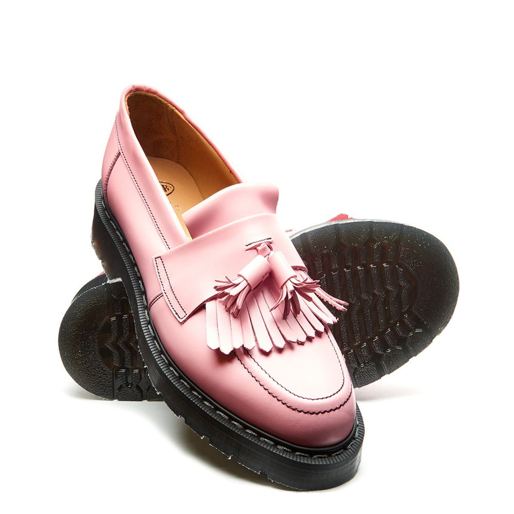 Solovair Hi-Shine Tassel Women's Loafers Pink | USA  193-XTRUDL