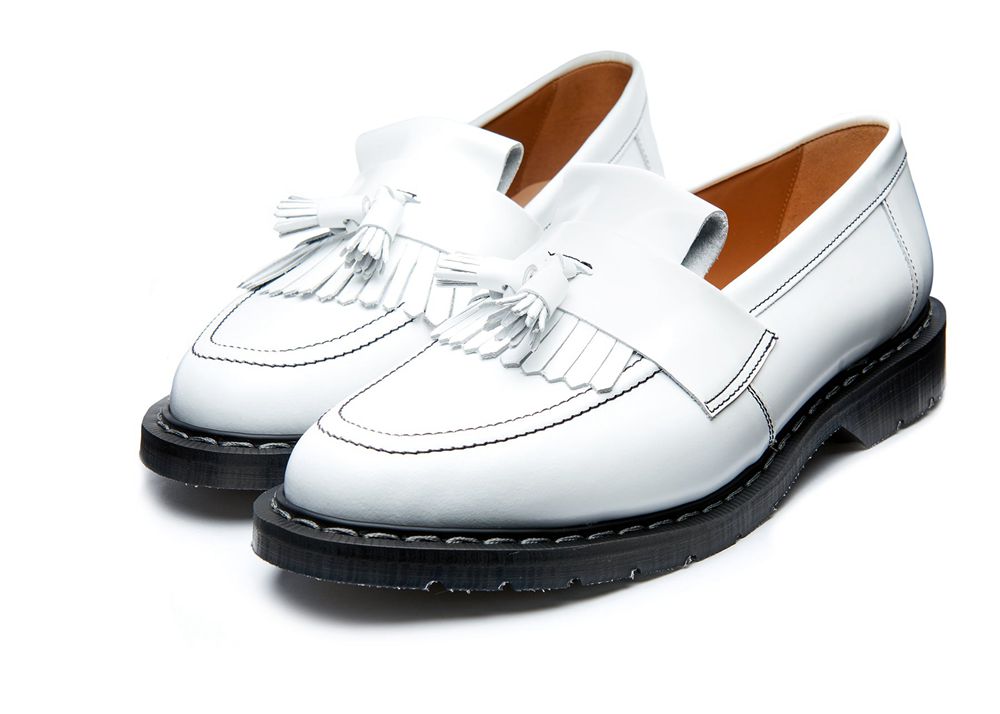 Solovair Hi-Shine Tassel Women's Loafers White | USA  248-UKJDMS